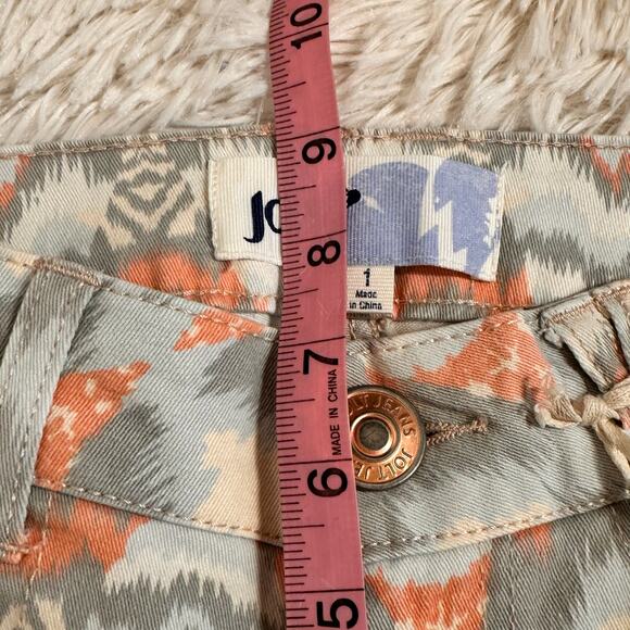 Jolt Jeans Women's Size 1 Low Rise Skinny Groovy Pattern Light Colors Stretch - Picture 7 of 8